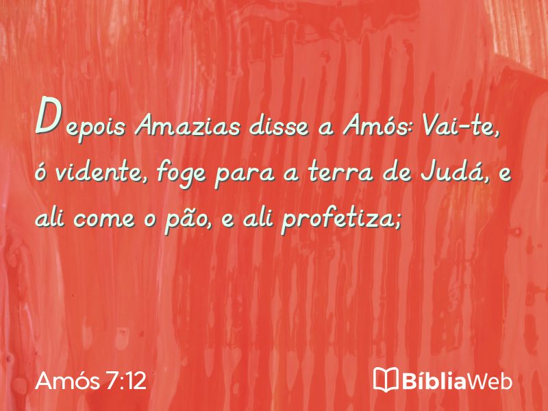Amós 7:12 em imagem para compartilhar