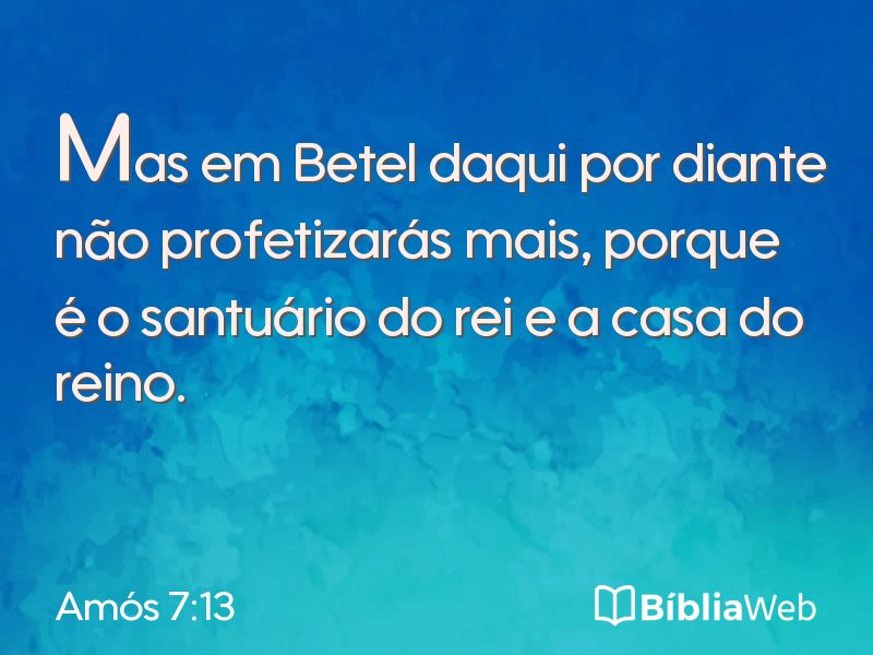 Amós 7:13 em imagem para compartilhar