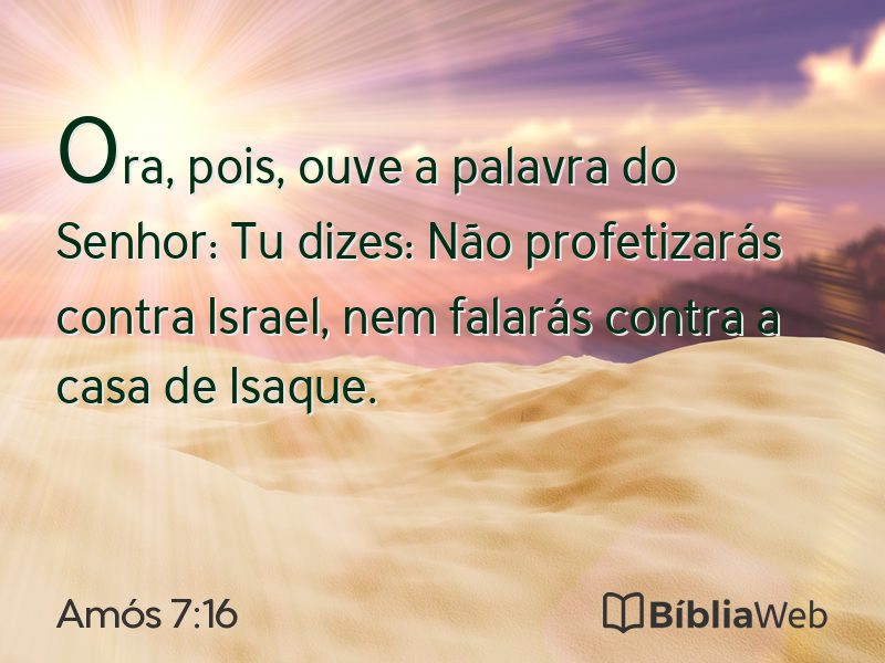 Amós 7:16 em imagem para compartilhar