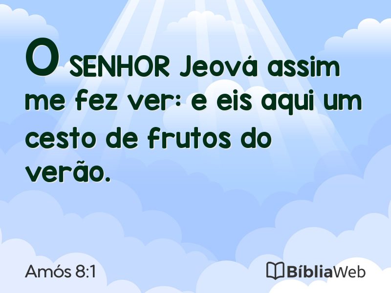 Amós 8:1 em imagem para compartilhar