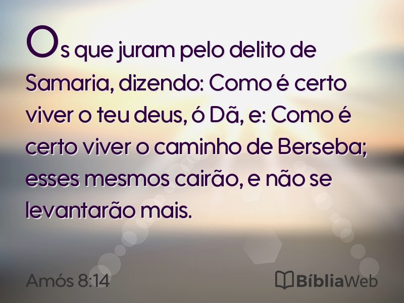 Amós 8:14 em imagem para compartilhar