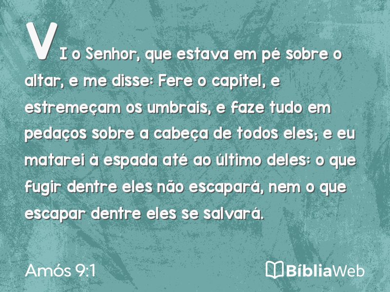 Amós 9:1 em imagem para compartilhar