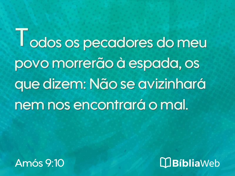 Amós 9:10 em imagem para compartilhar