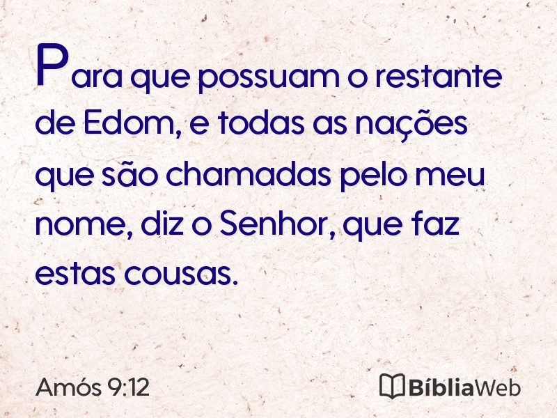 Amós 9:12 em imagem para compartilhar
