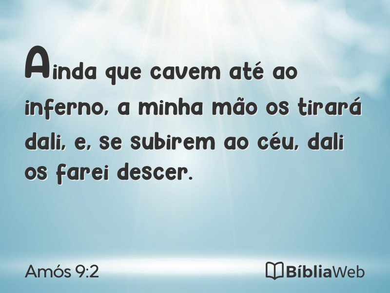 Amós 9:2 em imagem para compartilhar