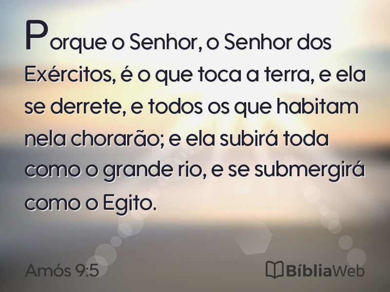 Amós 9:5 em imagem para compartilhar