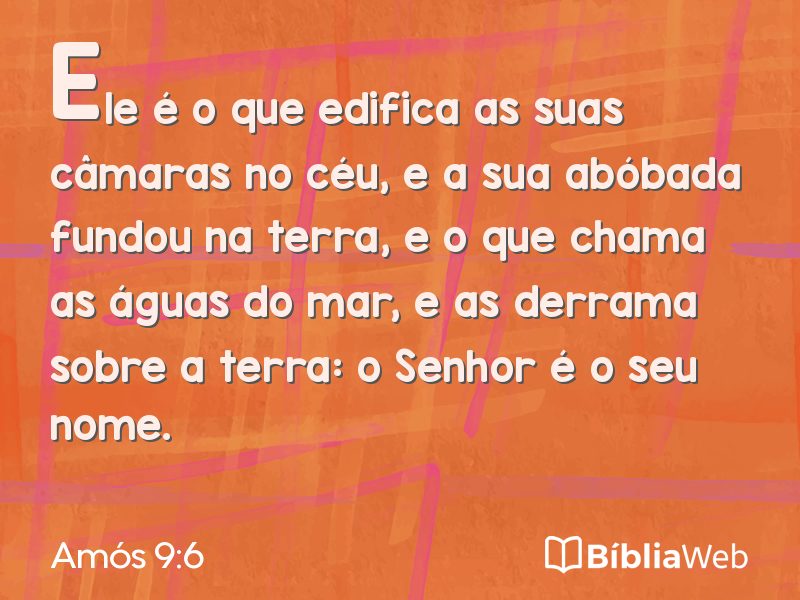 Amós 9:6 em imagem para compartilhar