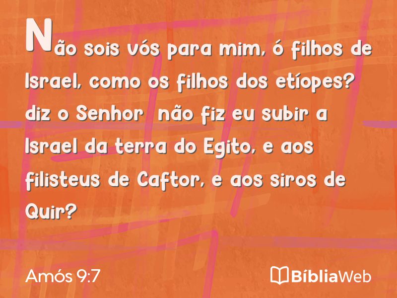 Amós 9:7 em imagem para compartilhar