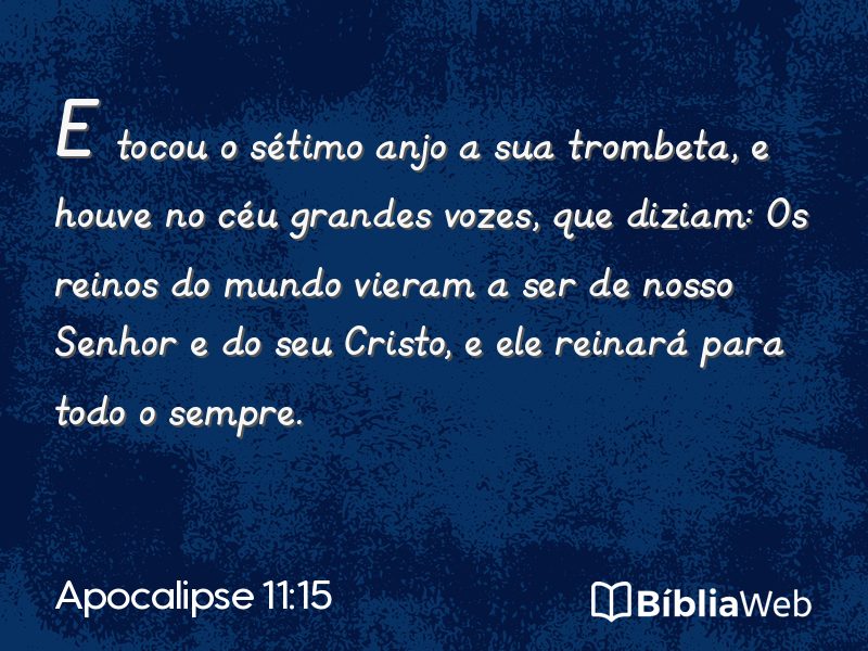 Apocalipse 11:15 em imagem para compartilhar