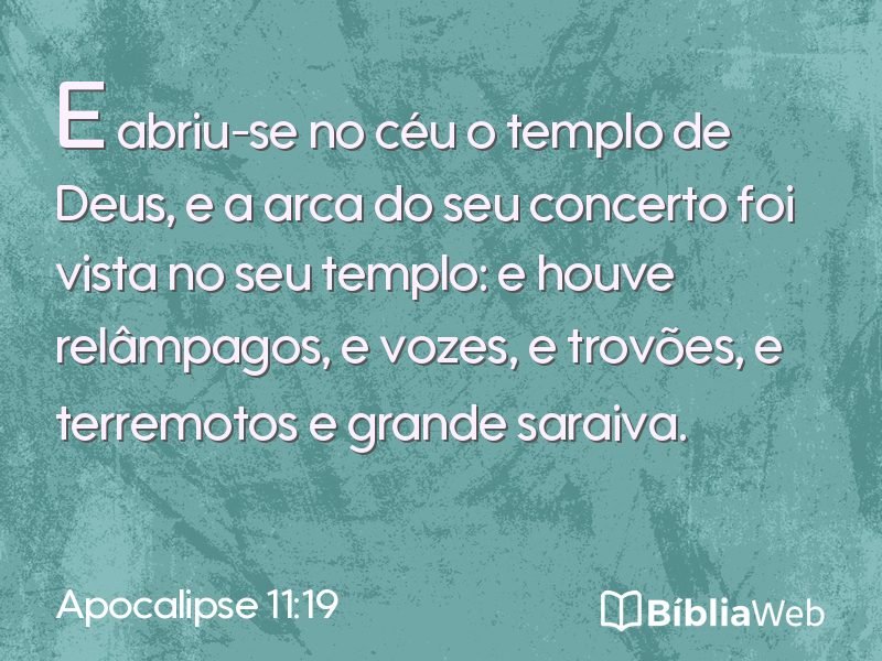 Apocalipse 11:19 em imagem para compartilhar