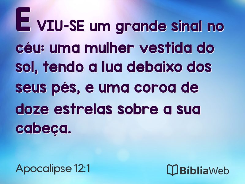 Apocalipse 12:1 em imagem para compartilhar