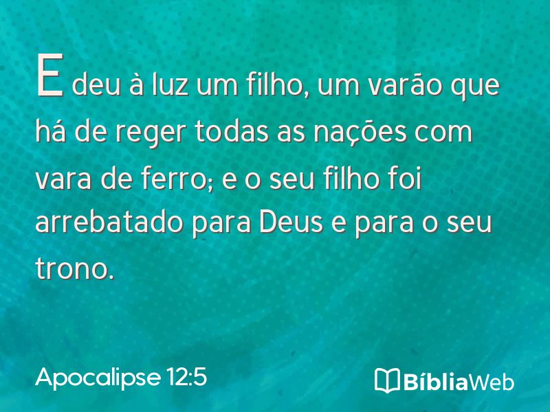 Apocalipse 12:5 em imagem para compartilhar