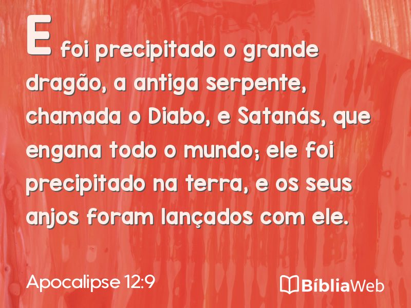 Apocalipse 12:9 em imagem para compartilhar
