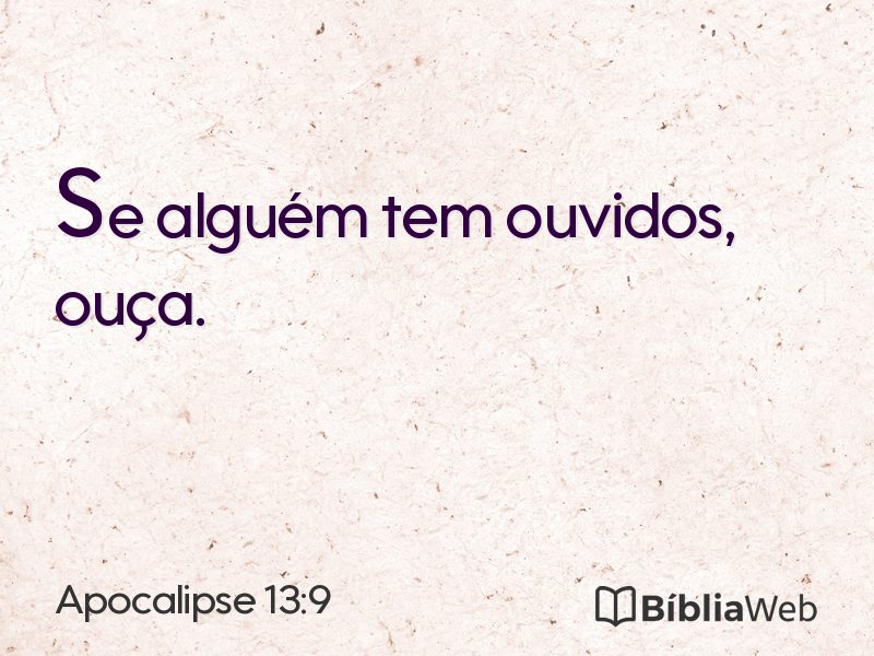 Apocalipse 13:9 em imagem para compartilhar