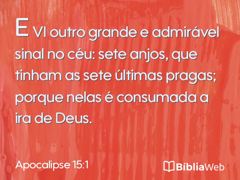 Apocalipse 15:1 em imagem para compartilhar