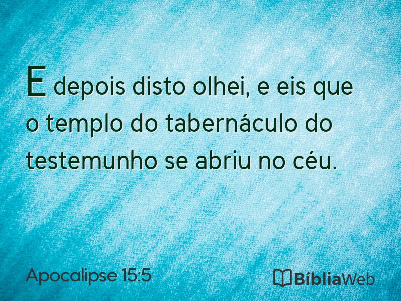 Apocalipse 15:5 em imagem para compartilhar