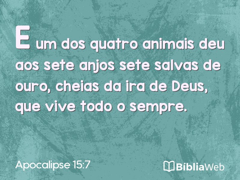 Apocalipse 15:7 em imagem para compartilhar