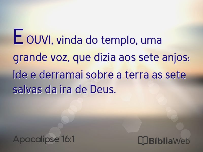 Apocalipse 16:1 em imagem para compartilhar