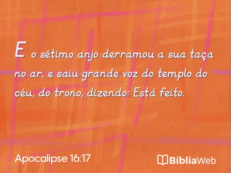 Apocalipse 16:17 em imagem para compartilhar