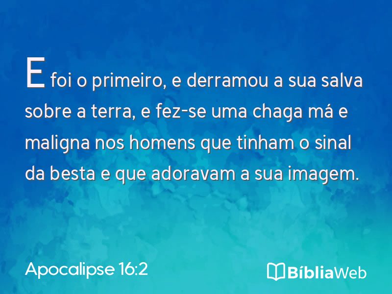 Apocalipse 16:2 em imagem para compartilhar