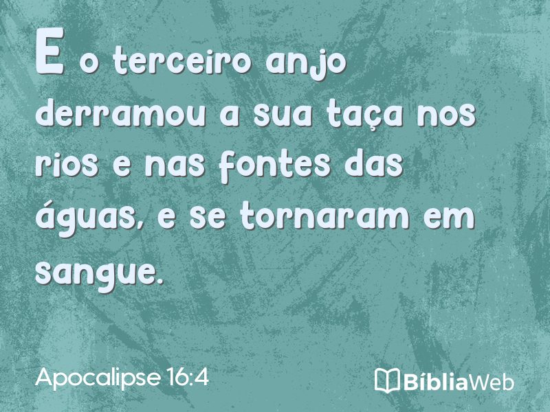 Apocalipse 16:4 em imagem para compartilhar