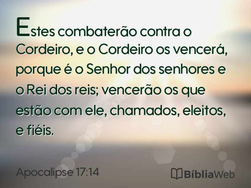 Apocalipse 17:14 em imagem para compartilhar
