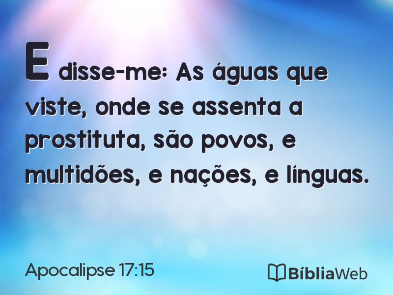 Apocalipse 17:15 em imagem para compartilhar