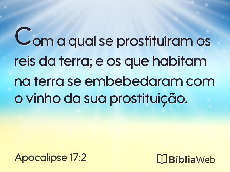 Apocalipse 17:2 em imagem para compartilhar