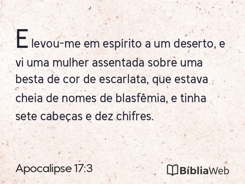 Apocalipse 17:3 em imagem para compartilhar