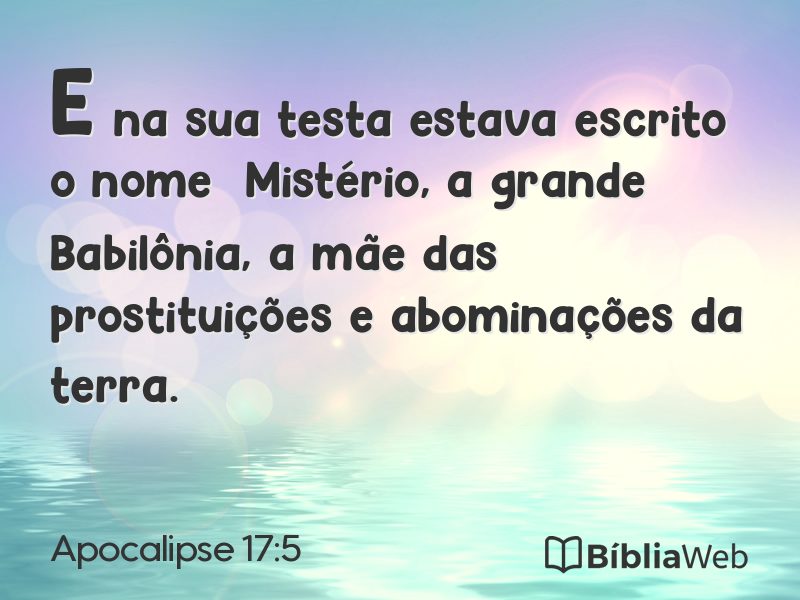 Apocalipse 17:5 em imagem para compartilhar