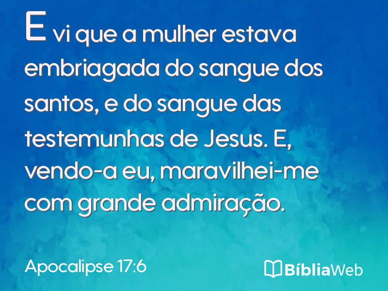 Apocalipse 17:6 em imagem para compartilhar
