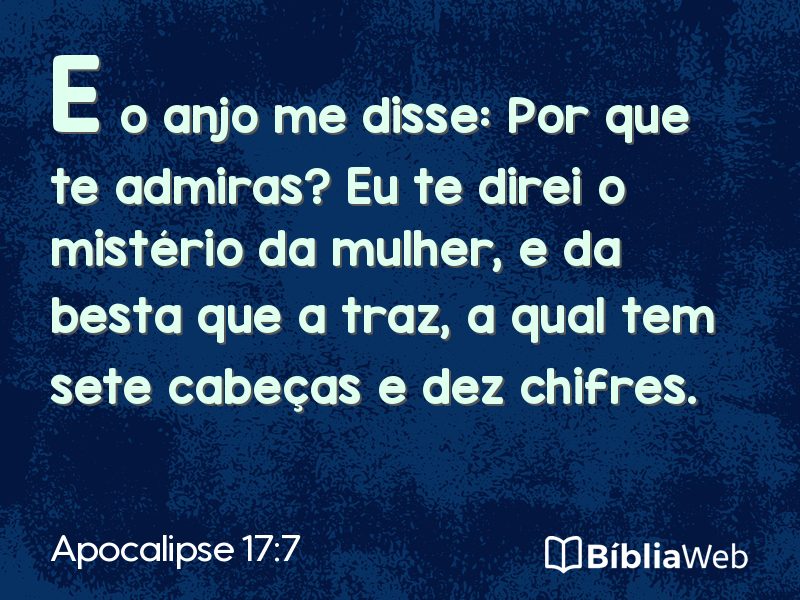 Apocalipse 17:7 em imagem para compartilhar