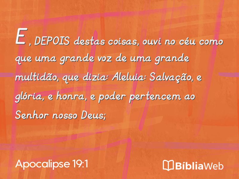Apocalipse 19:1 em imagem para compartilhar
