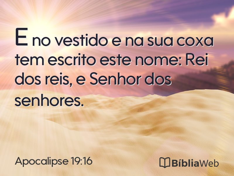 Apocalipse 19:16 em imagem para compartilhar