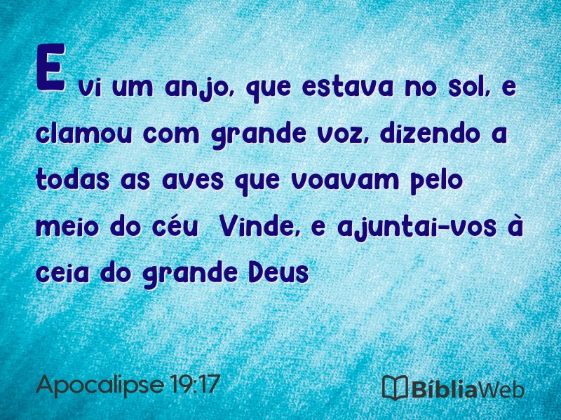 Apocalipse 19:17 em imagem para compartilhar