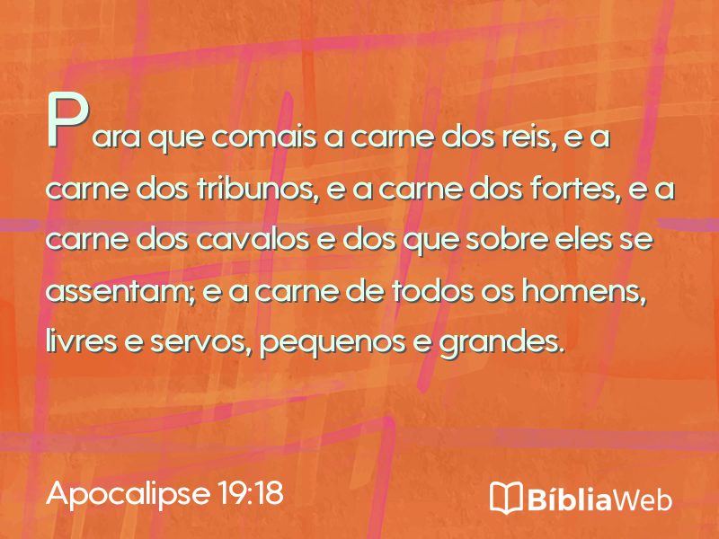 Apocalipse 19:18 em imagem para compartilhar