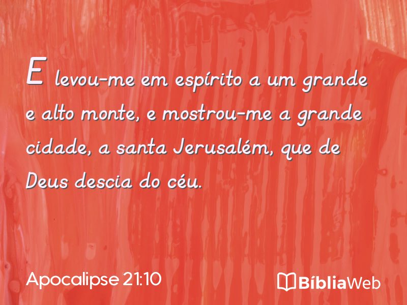 Apocalipse 21:10 em imagem para compartilhar