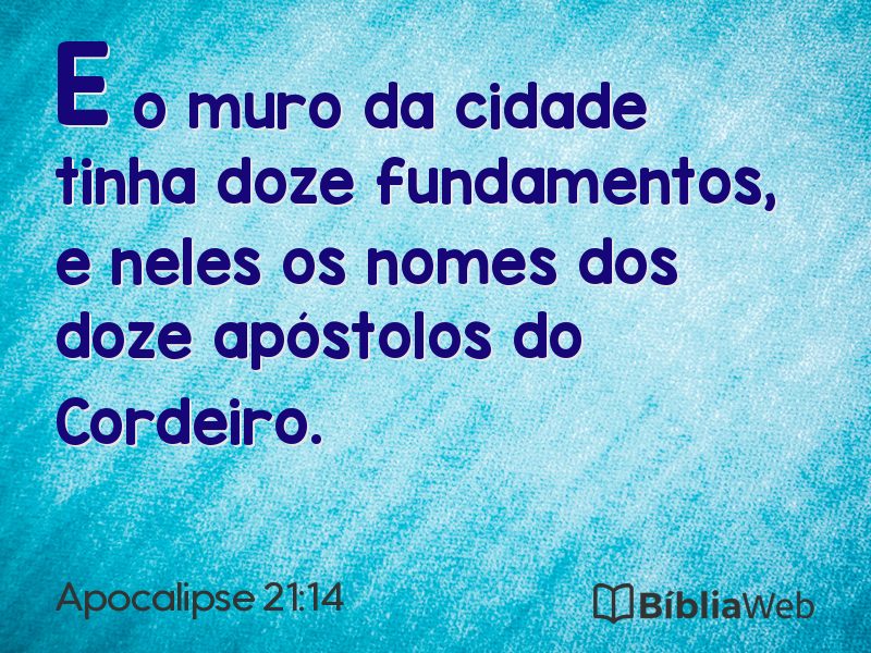 Apocalipse 21:14 em imagem para compartilhar