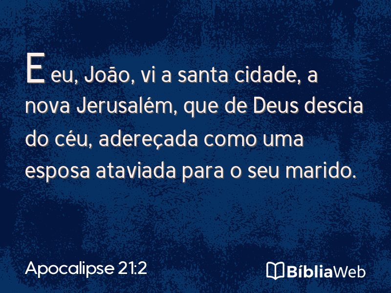 Apocalipse 21:2 em imagem para compartilhar