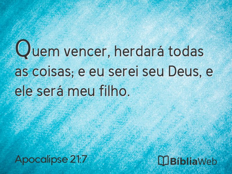 Apocalipse 21:7 em imagem para compartilhar