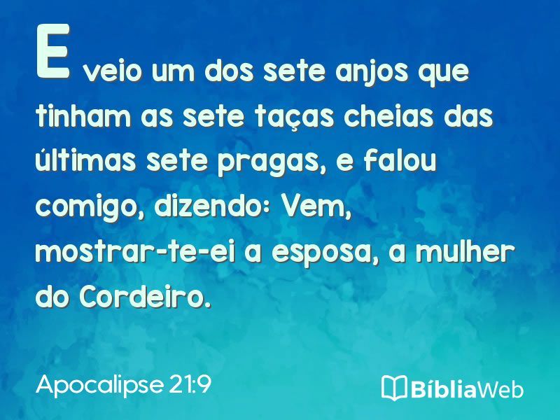 Apocalipse 21:9 em imagem para compartilhar