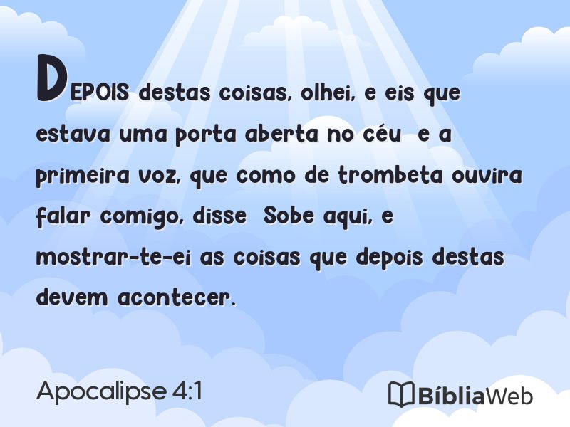 Apocalipse 4:1 em imagem para compartilhar
