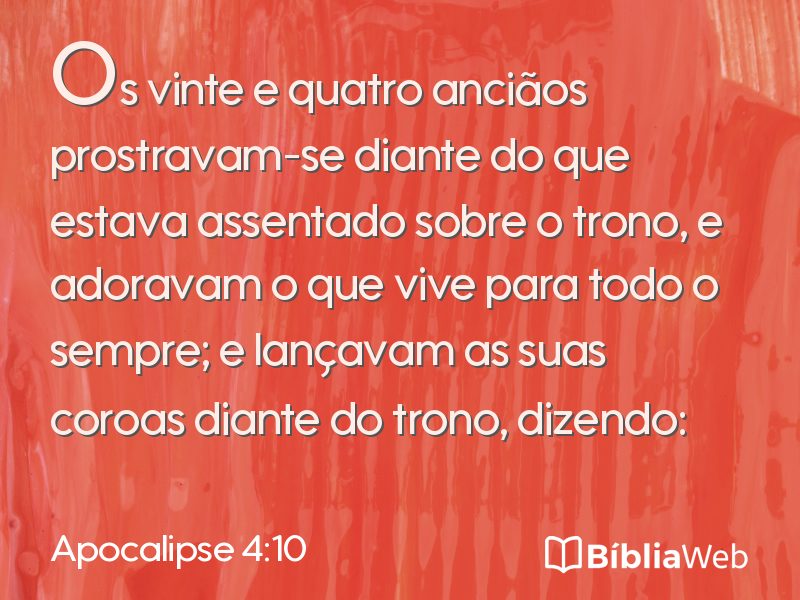 Apocalipse 4:10 em imagem para compartilhar