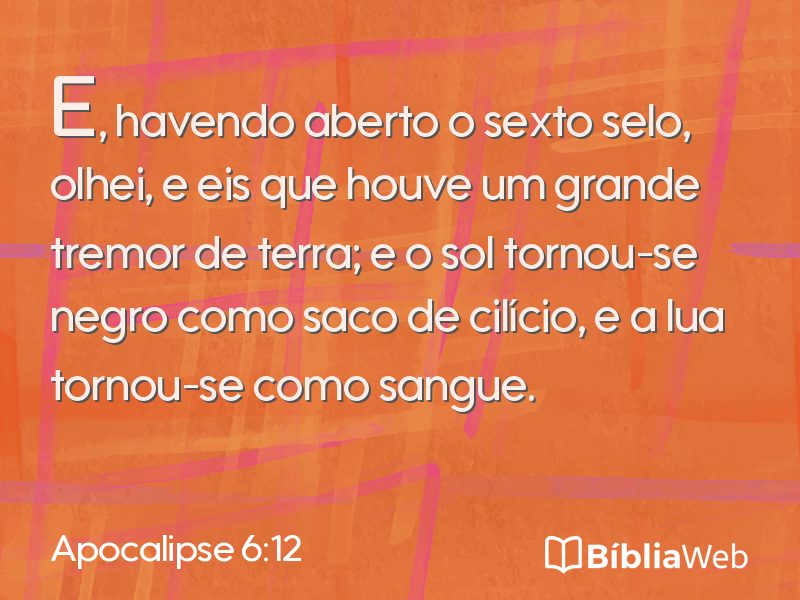 Apocalipse 6:12 em imagem para compartilhar