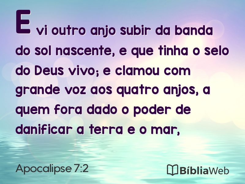 Apocalipse 7:2 em imagem para compartilhar