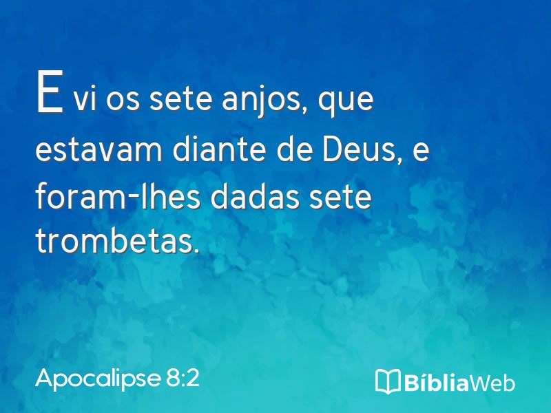 Apocalipse 8:2 em imagem para compartilhar