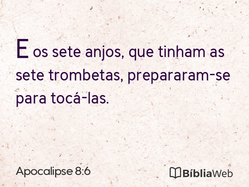 Apocalipse 8:6 em imagem para compartilhar