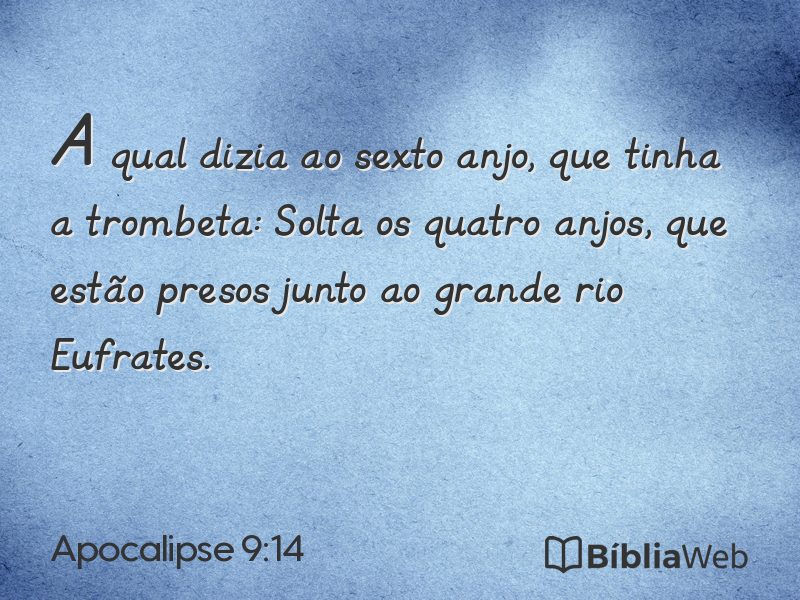 Apocalipse 9:14 em imagem para compartilhar