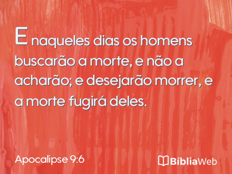 Apocalipse 9:6 em imagem para compartilhar