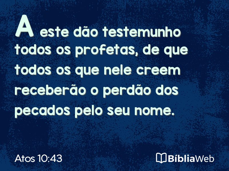 Atos 10:43 em imagem para compartilhar